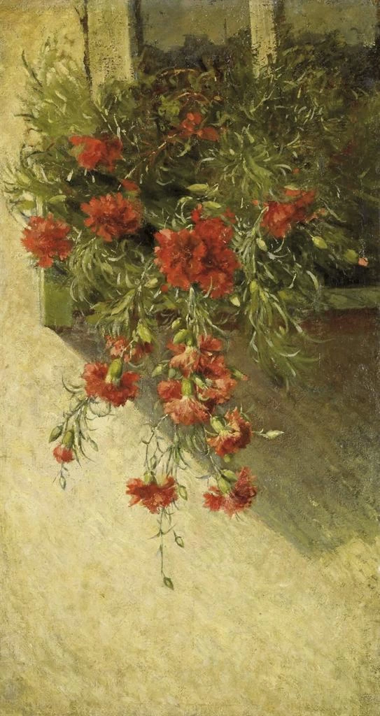 Balcone con garofani